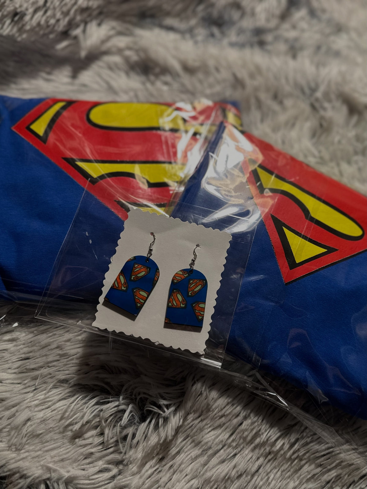 Personalized birthday party set with candy wrappers and gift bag