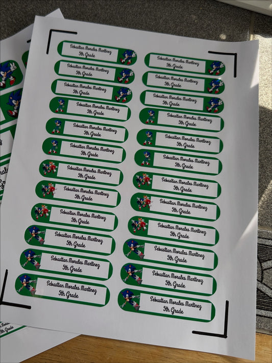 Personalized School Stickers
