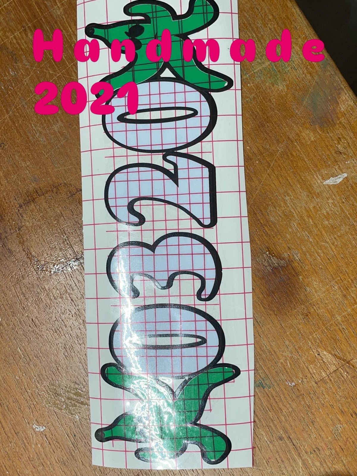 Custom car decal with vibrant vinyl